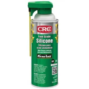 03040 CRC Food Grade Silicone Lubricant, 16oz, Aerosol, Clear/Water-White