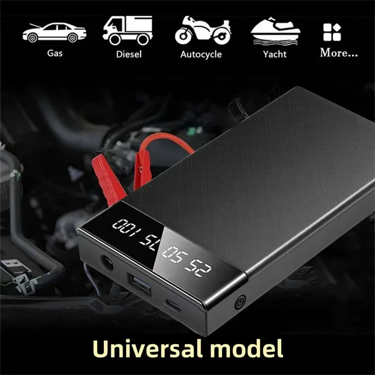 10000mAh Slim Vehicle JumpStart Power Bank with Built in Torch