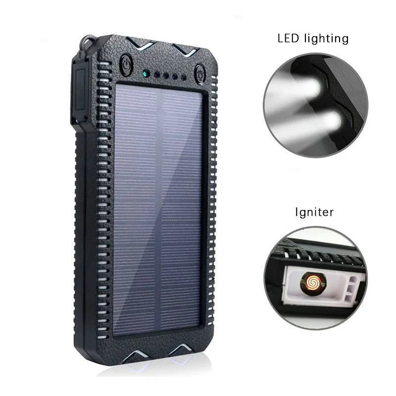 10000mAH Solar Power Bank Double USB