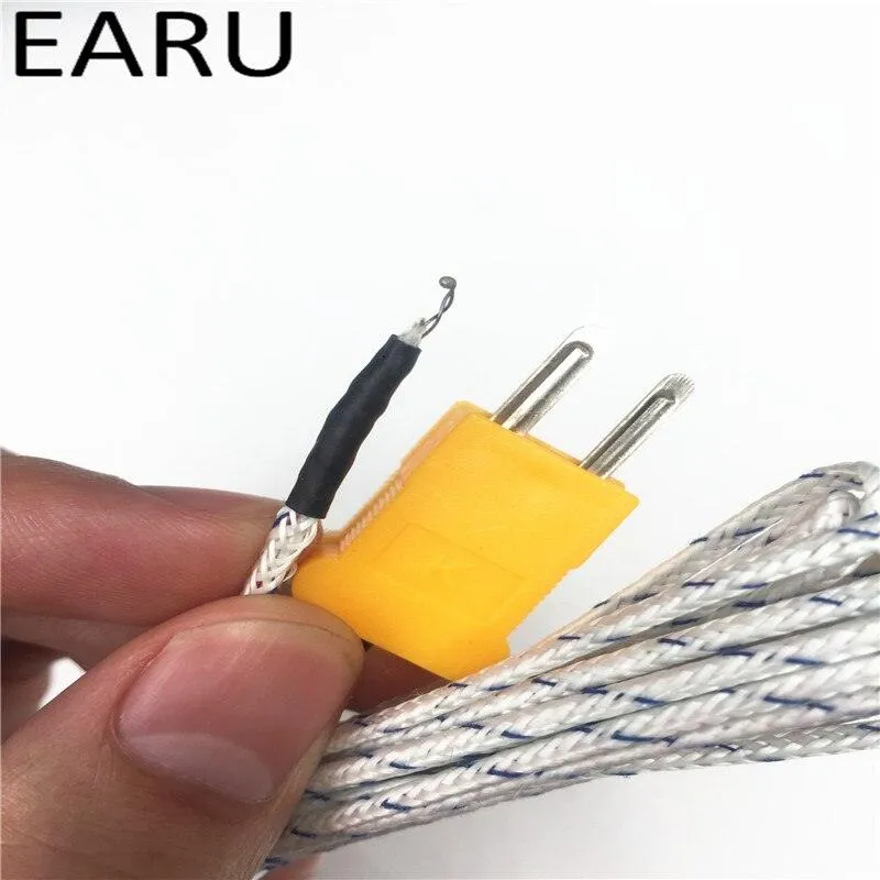 1Pc Thermocouple K Type with Mini Connector and 2m Lead Wire