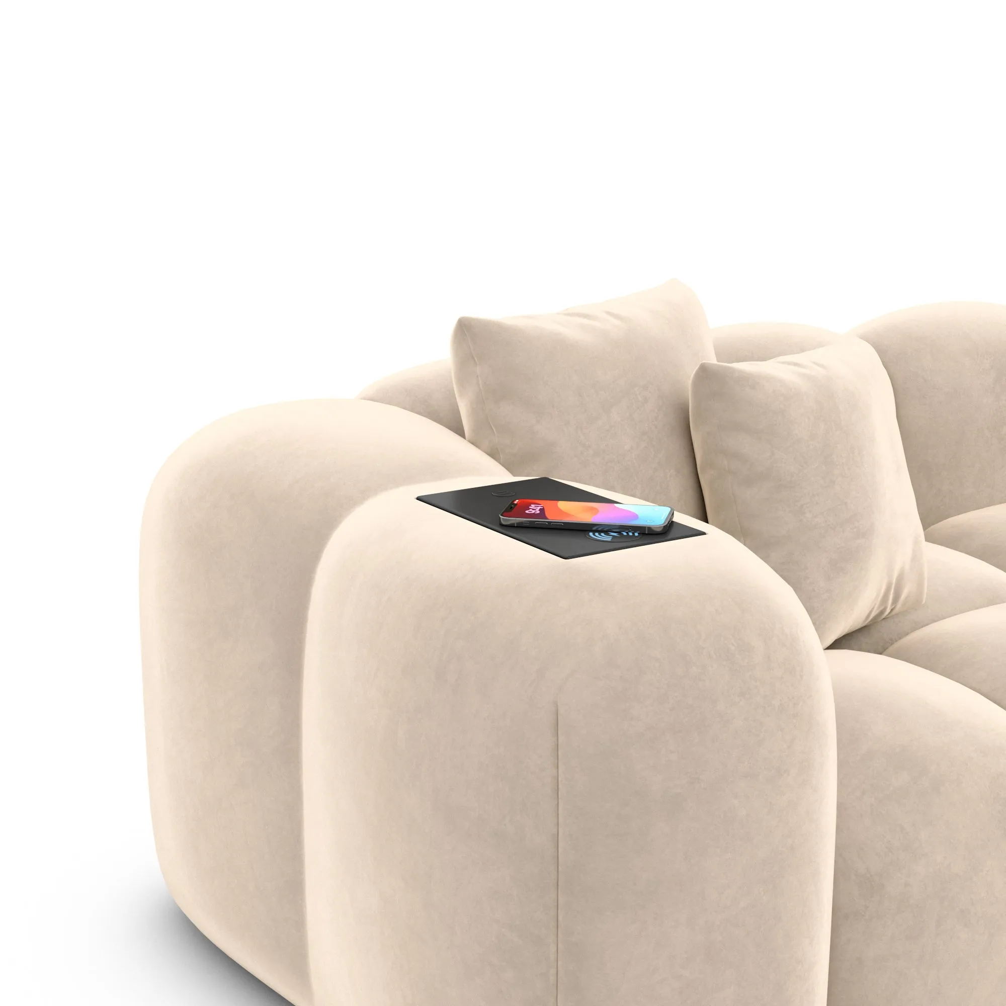 2 Seater Cloud with wireless phone charger and USB