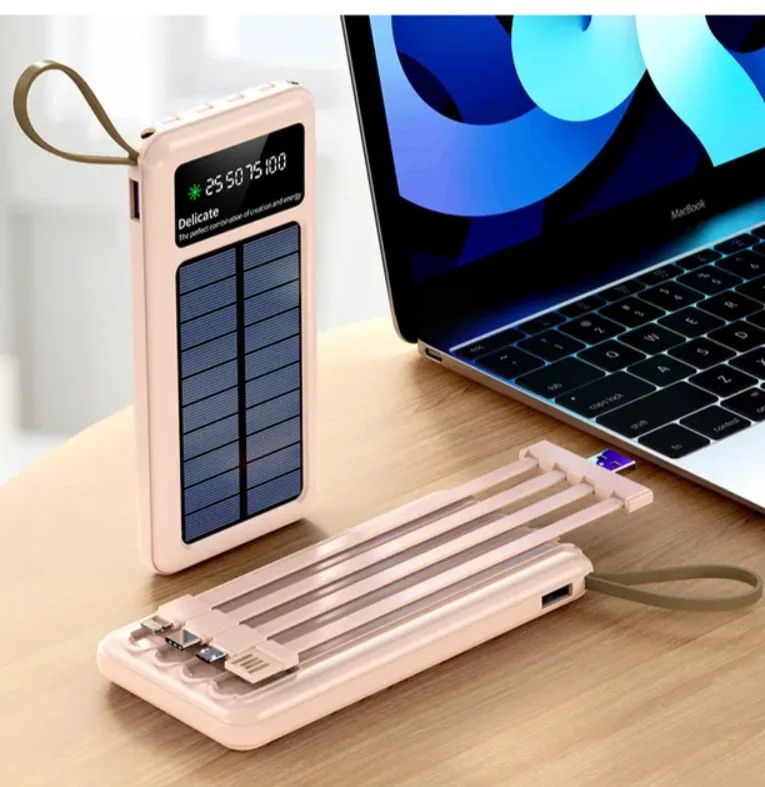 20000Mah Solar Power Bank With 2 Led Light As-50318