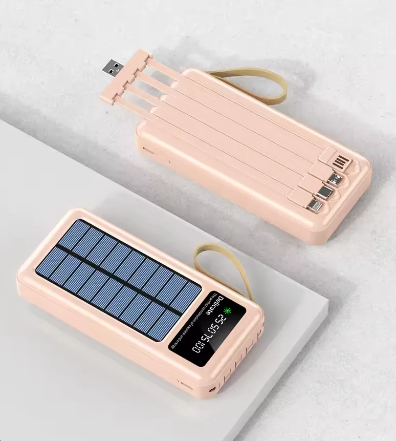 20000Mah Solar Power Bank With 2 Led Light As-50318