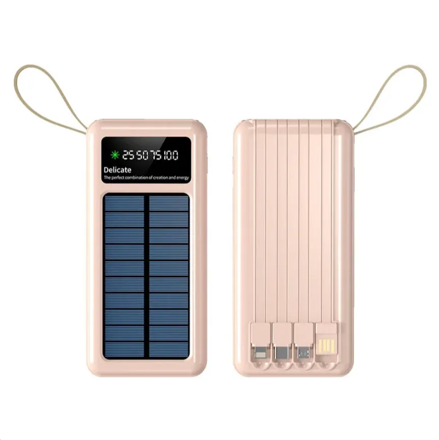 20000Mah Solar Power Bank With 2 Led Light As-50318