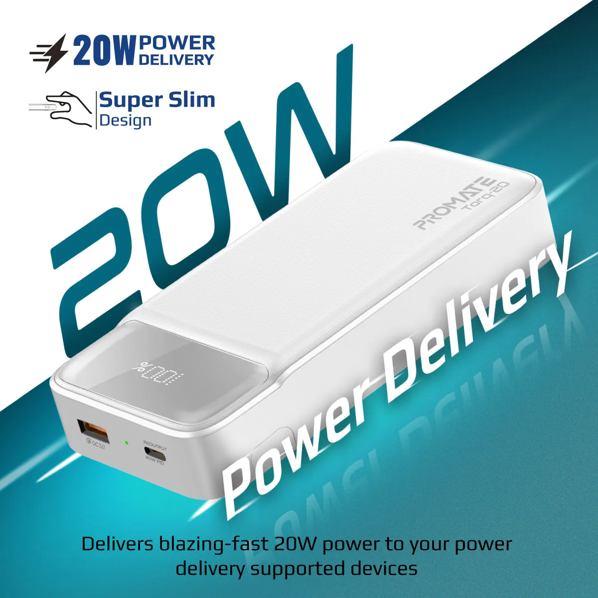 20000mAh Super-Slim Power Bank