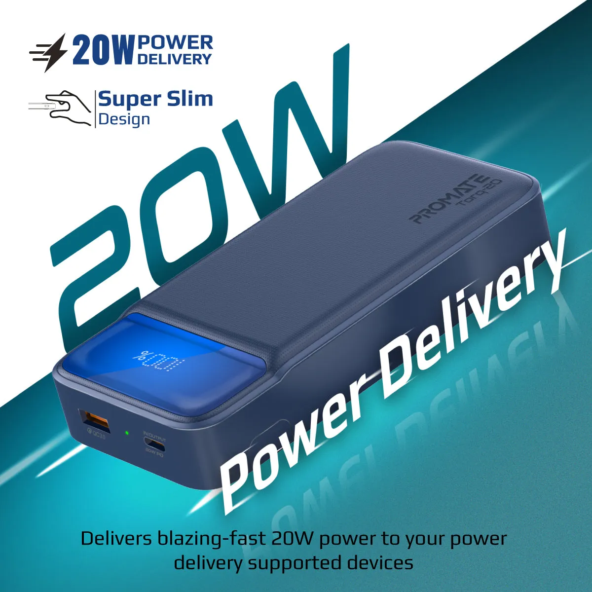 20000mAh Super-Slim Power Bank