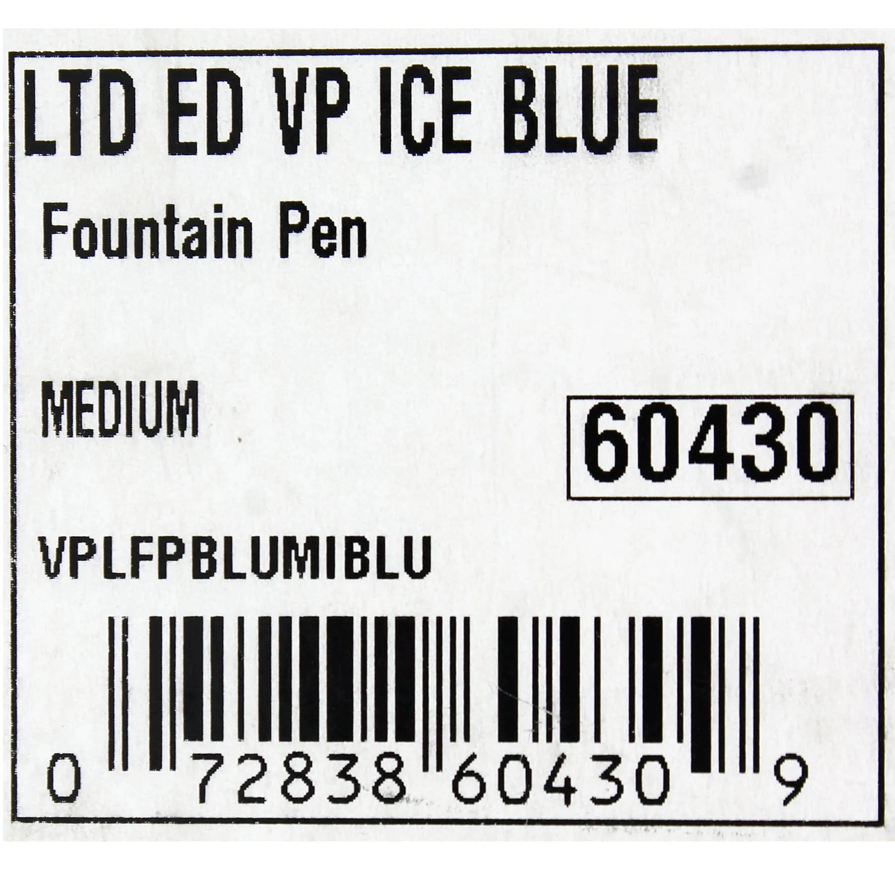 2006 PILOT LIMITED EDITION ICE BLUE VANISHING POINT 18K MEDIUM NIB FOUNTAIN PEN NEVER INKED