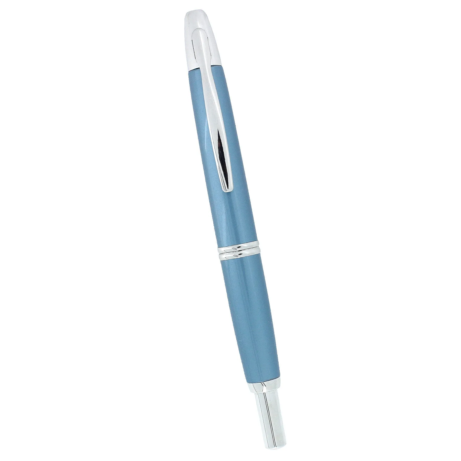 2006 PILOT LIMITED EDITION ICE BLUE VANISHING POINT 18K MEDIUM NIB FOUNTAIN PEN NEVER INKED