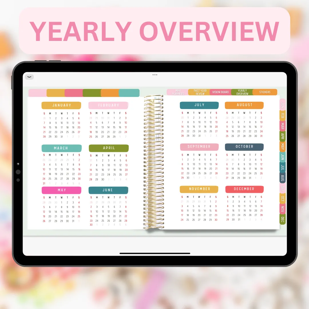 2024 Fully Hyperlinked Life Planner (w/ Links to Google & Apple Calendars   Reminders)