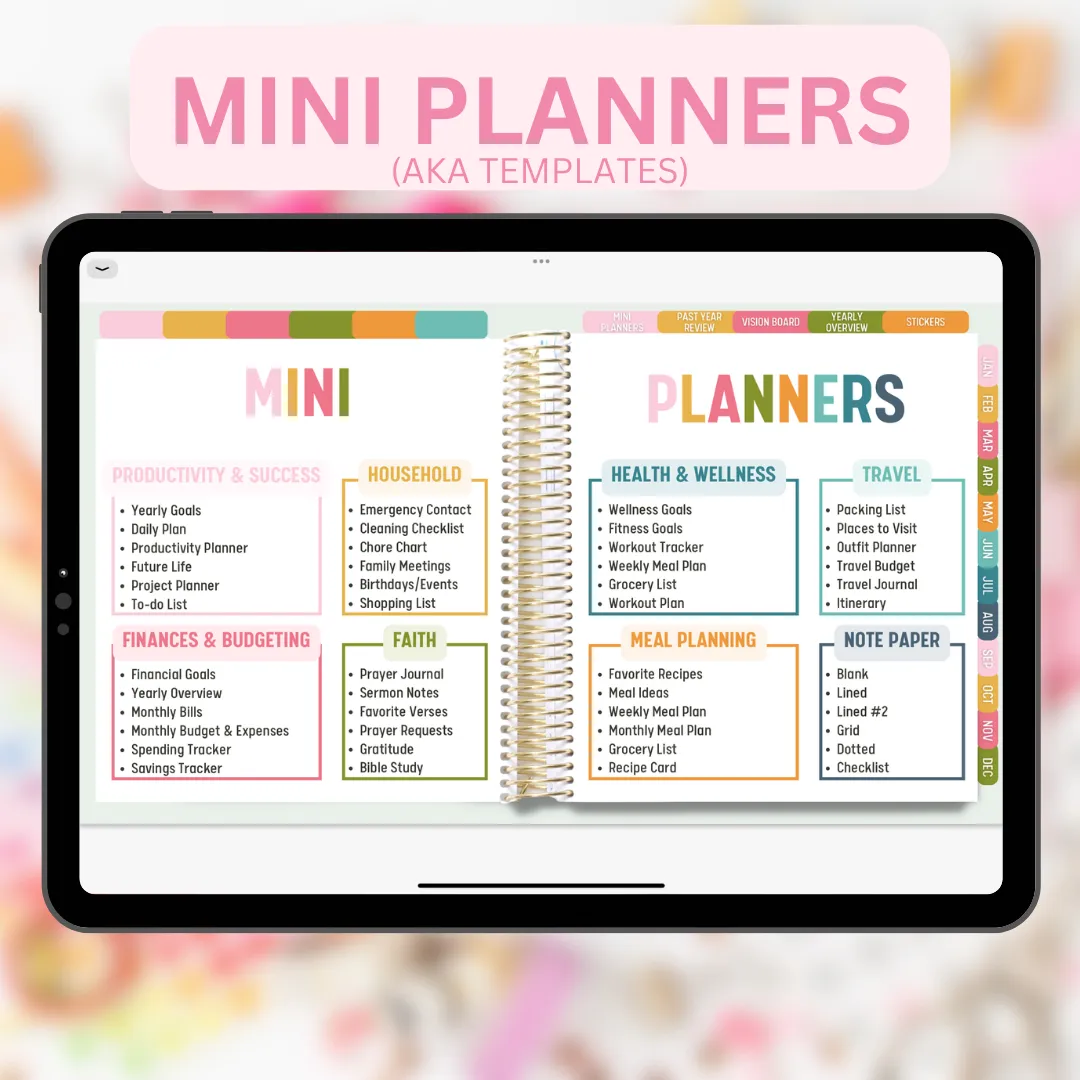 2024 Fully Hyperlinked Life Planner (w/ Links to Google & Apple Calendars   Reminders)