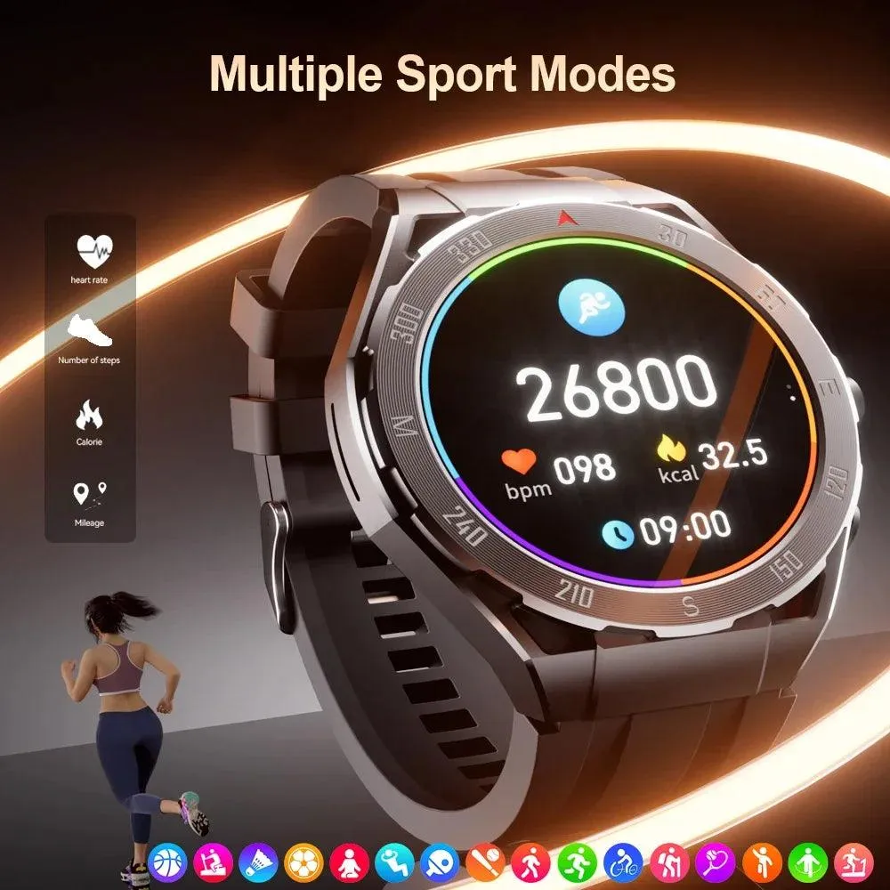 2024 Men's All-in-One Bluetooth Smartwatch with TWS Headphones and GPS Connectivity