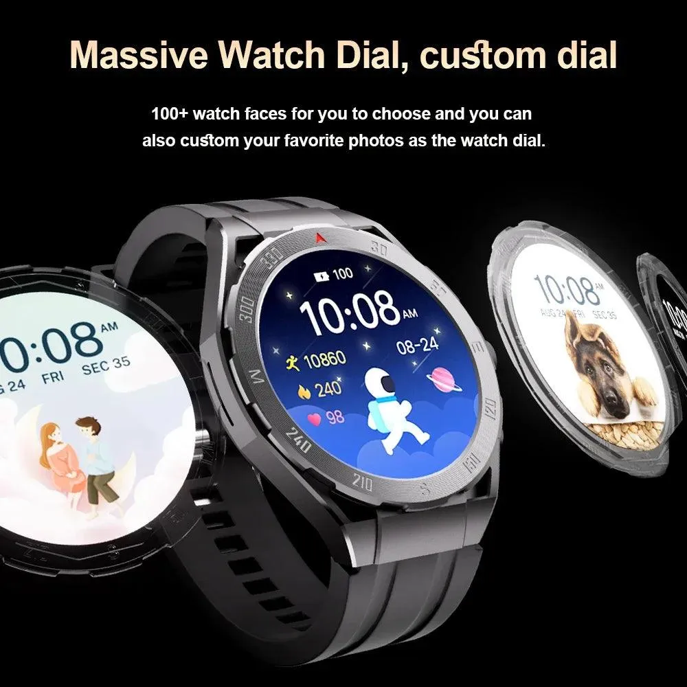 2024 Men's All-in-One Bluetooth Smartwatch with TWS Headphones and GPS Connectivity