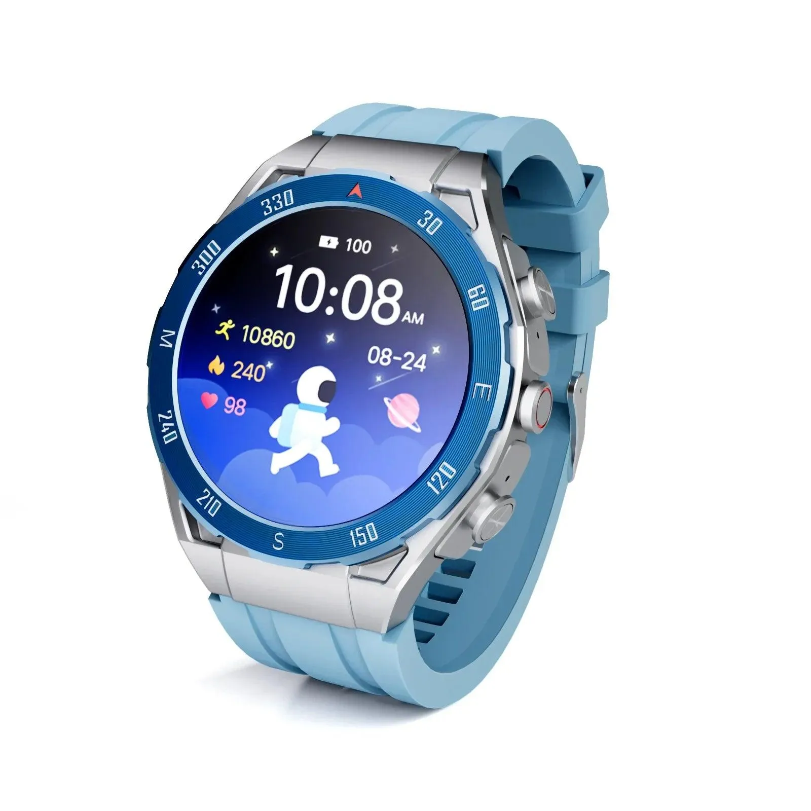 2024 Men's All-in-One Bluetooth Smartwatch with TWS Headphones and GPS Connectivity