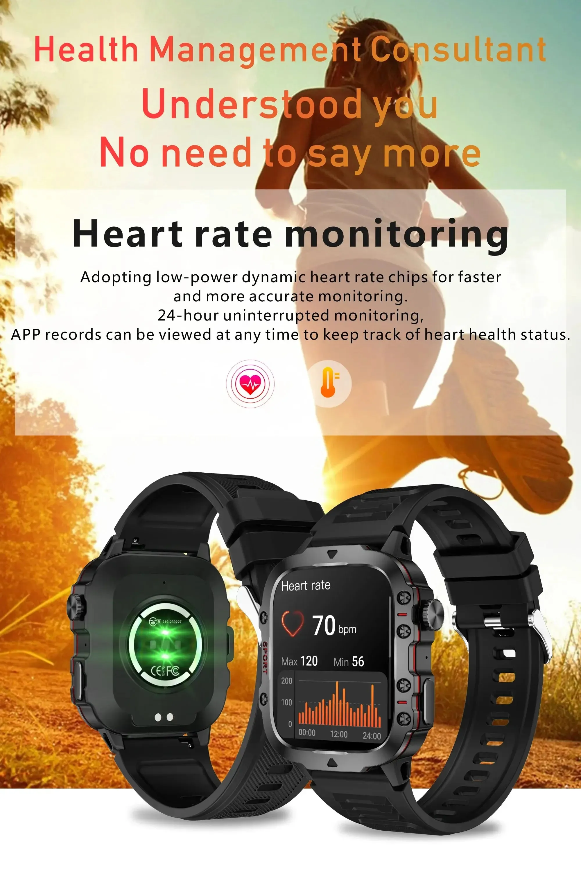 2024 Military Smart Watch - IP68