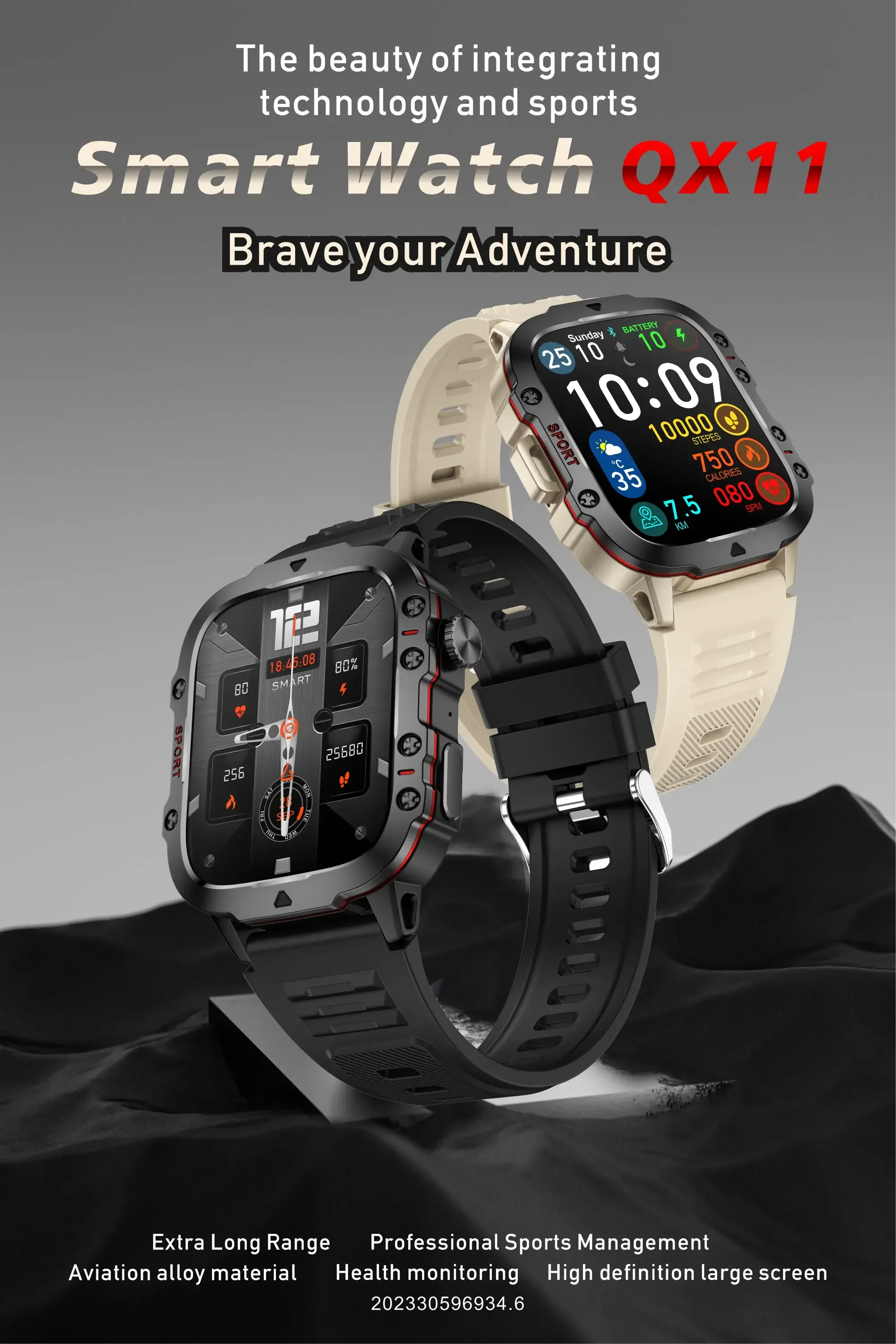 2024 Military Smart Watch - IP68