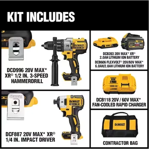 20V MAX Cordless Automotive Drill Combo Kit