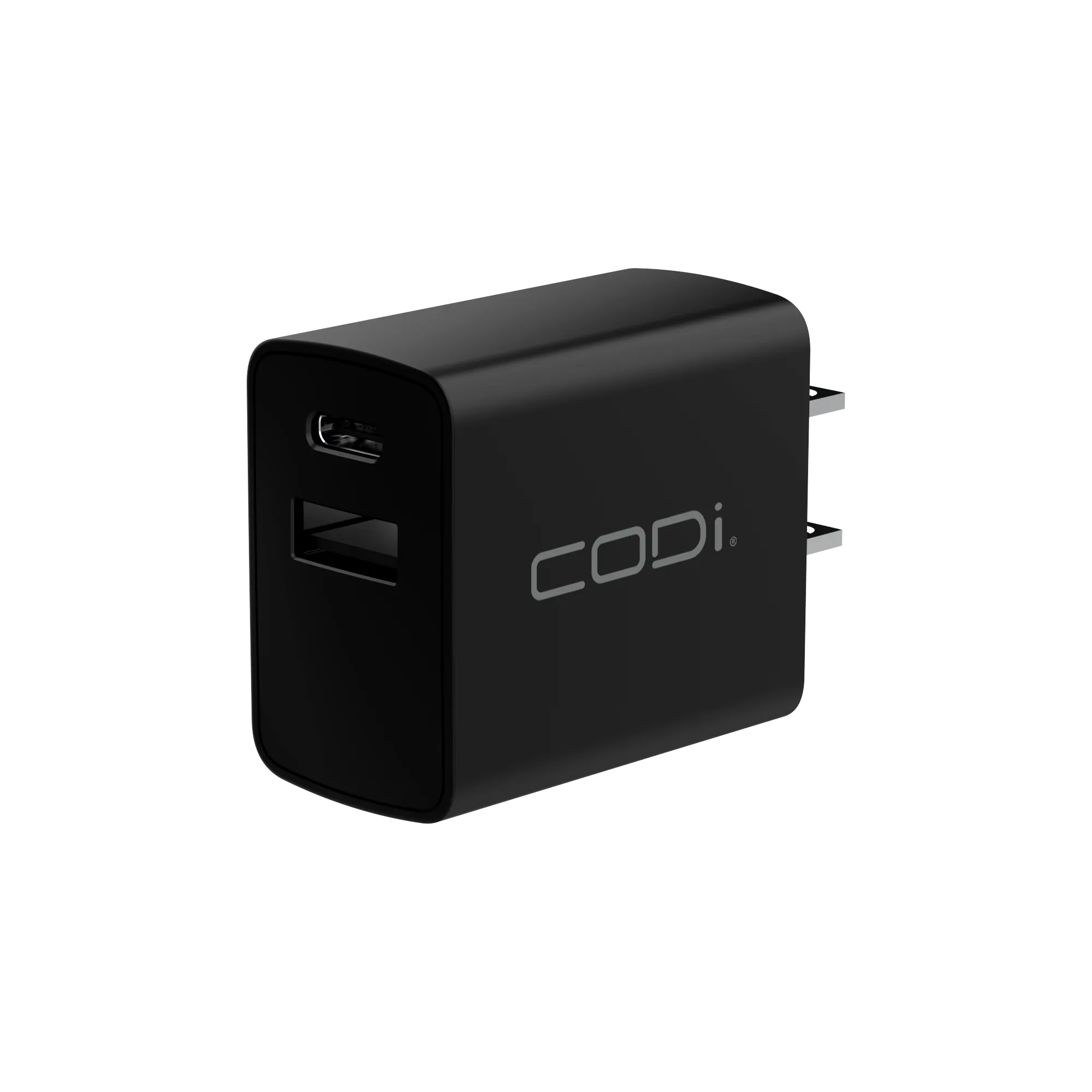 20W Dual Port Wall Charger, USB-C & USB-A Outputs*