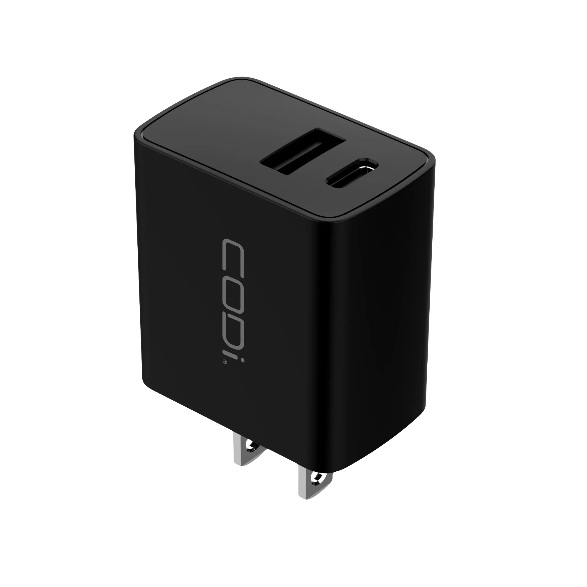 20W Dual Port Wall Charger, USB-C & USB-A Outputs*