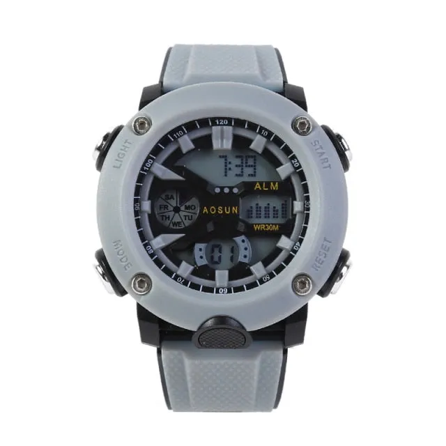 30M Waterproof Sports Men Watch Couple Fashion Popular Men's Multi-Functional LED Electronic Watchs