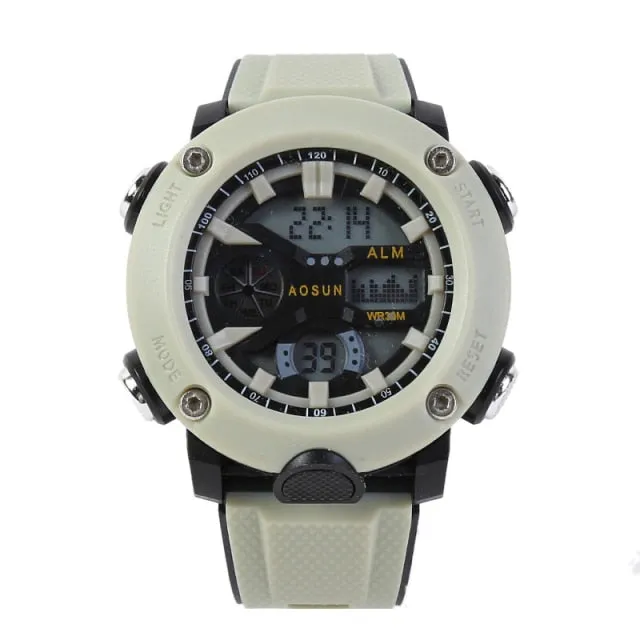 30M Waterproof Sports Men Watch Couple Fashion Popular Men's Multi-Functional LED Electronic Watchs