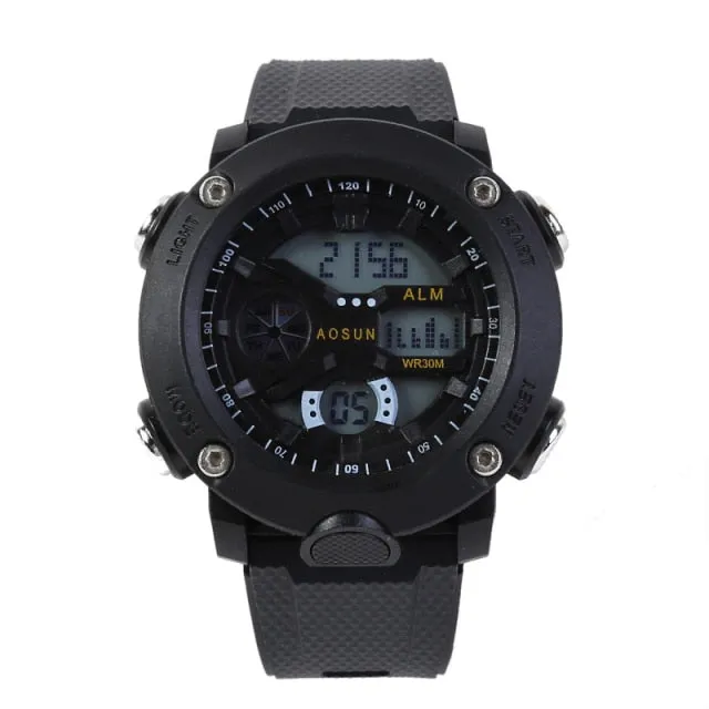 30M Waterproof Sports Men Watch Couple Fashion Popular Men's Multi-Functional LED Electronic Watchs