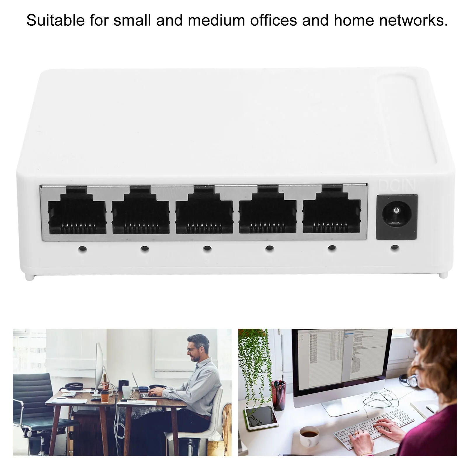 5-Port Rj4510/100/1000Mbps Ethernet Switch Network Adapter