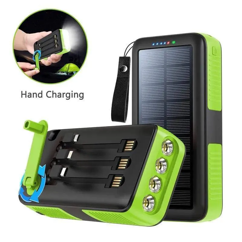 61200mAh Hand Crank Solar Power Bank: Never Run Out of Power Again