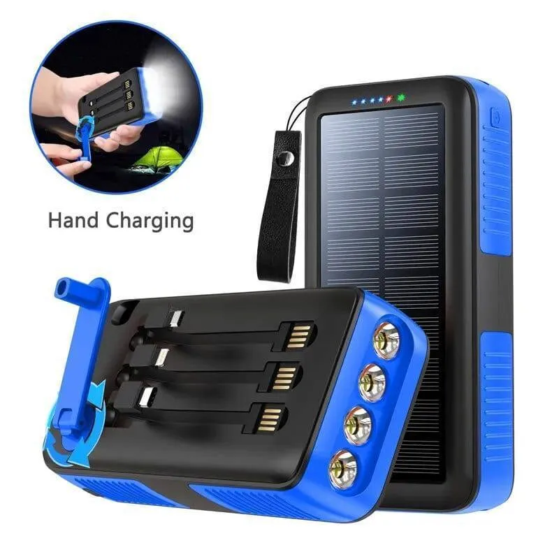 61200mAh Hand Crank Solar Power Bank: Never Run Out of Power Again