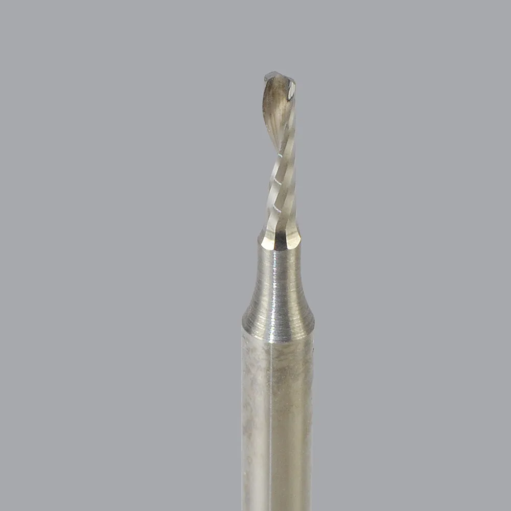 65-000M, 2mm Dia, 6mm LOC, 3mm Shank Dia, 50mm OAL, Single Flute Router Bit