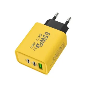 65W GaN USB-C Fast Charger with Multi-Device Compatibility