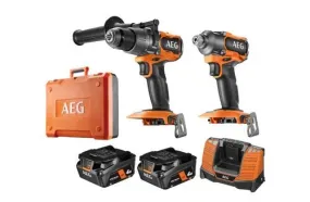 AEG 18V 4.0Ah 2 Piece Brushless FORCE Combo Kit