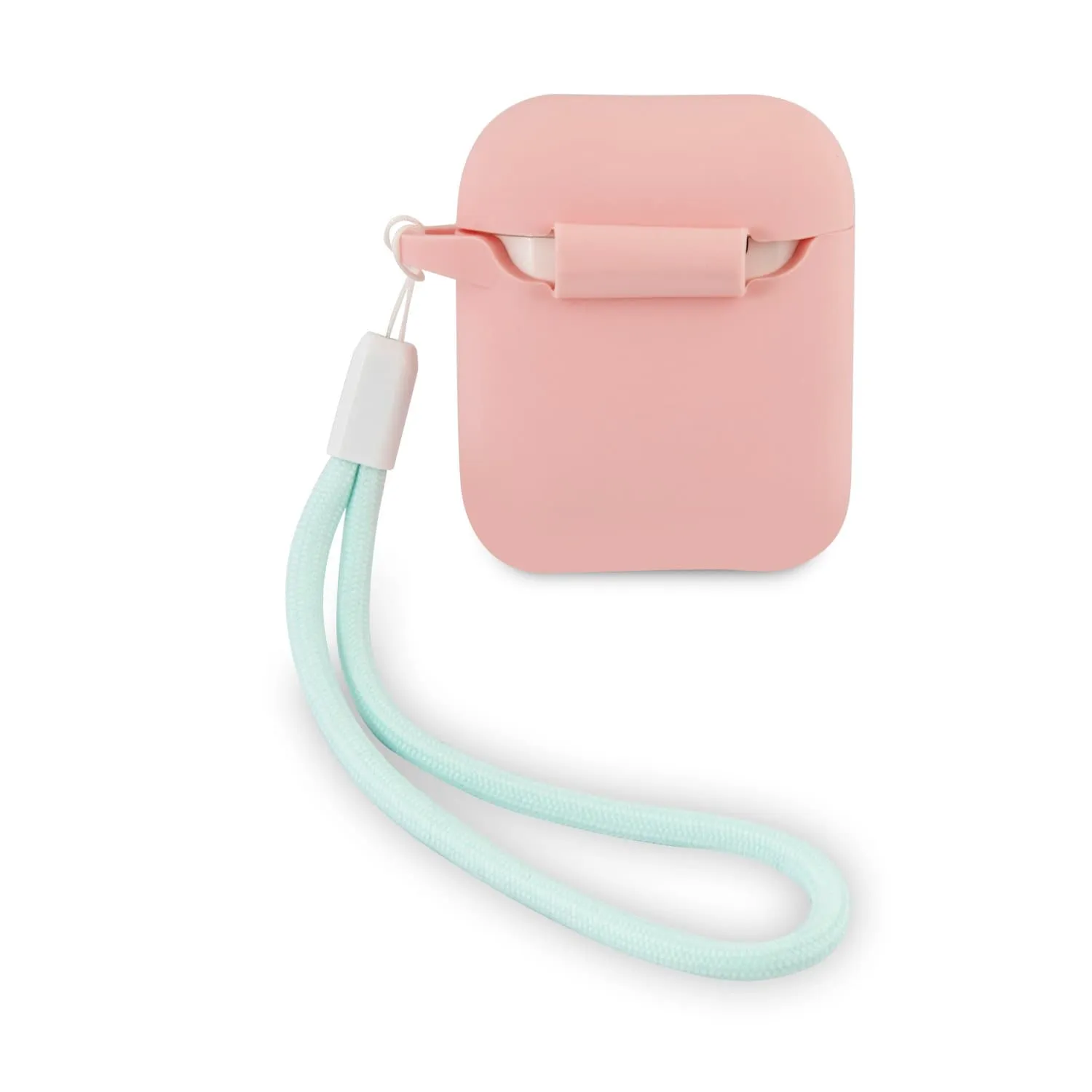 Airpods 1/2 - Silicone Pink Vintage Logo - Guess