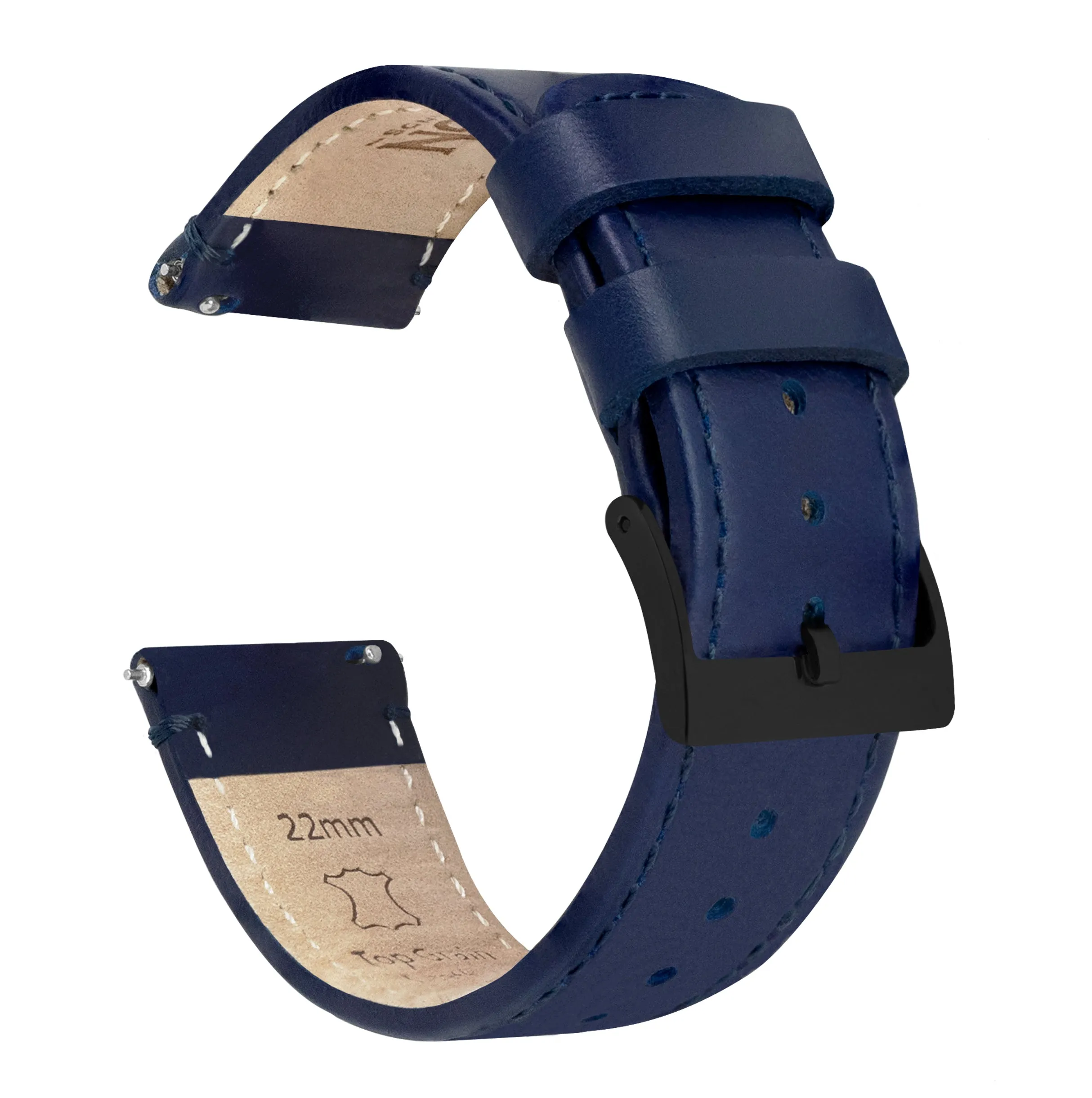 Amazfit Bip | Navy Blue Leather & Stitching