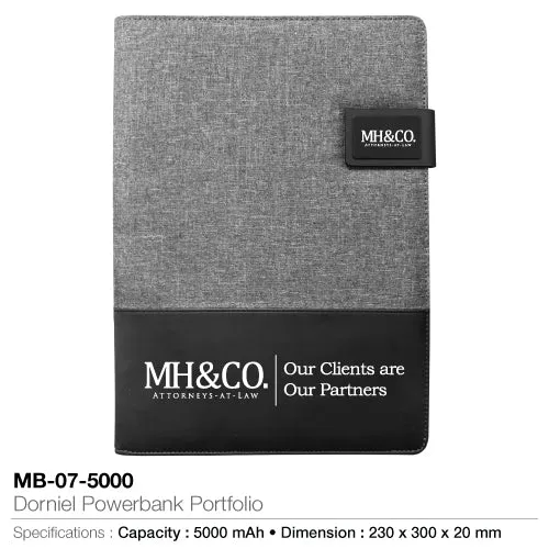 AMS-MB-07-5000 - Dorniel Power Bank Portfolio (5000 MAH)