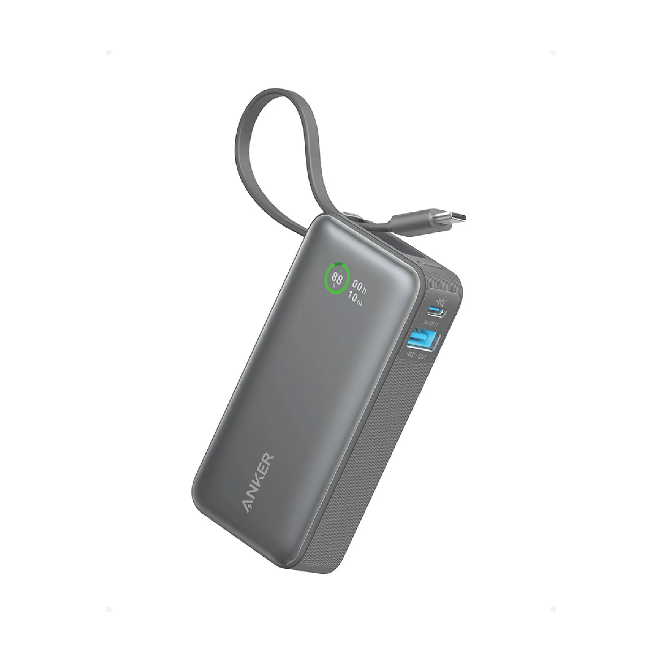 Anker Nano Power Bank (30W, Built-In USB-C Cable)