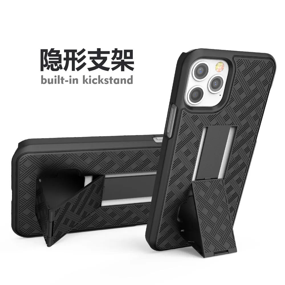 Apple iPhone 12 Pro Case, Rugged Slim Rotating Swivel Lock Holster Shell Combo Clip Cover For iPhone 12 Pro