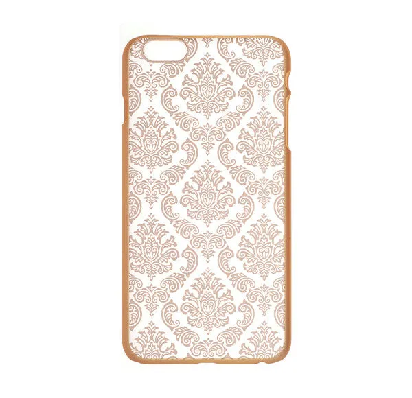 Apple iPhone 6s Plus Case / 6 Plus Case, Ultra Slim Damask Vintage Case Cover - Gold