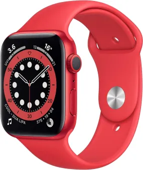 Apple Watch Series 6 GPS - 44mm, PRODUCT(RED) Aluminium Case with PRODUCT(RED) Sport Band, Regular