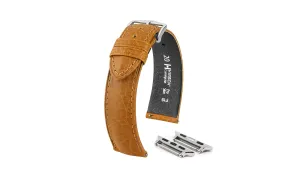 Apple Watch Strap - HIRSCH Camelgrain Honey ProSkin Leather