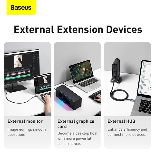 Baseus 100W Thunderbolt PD 8K@60Hz Type C USB 4 Quick Charger Cable