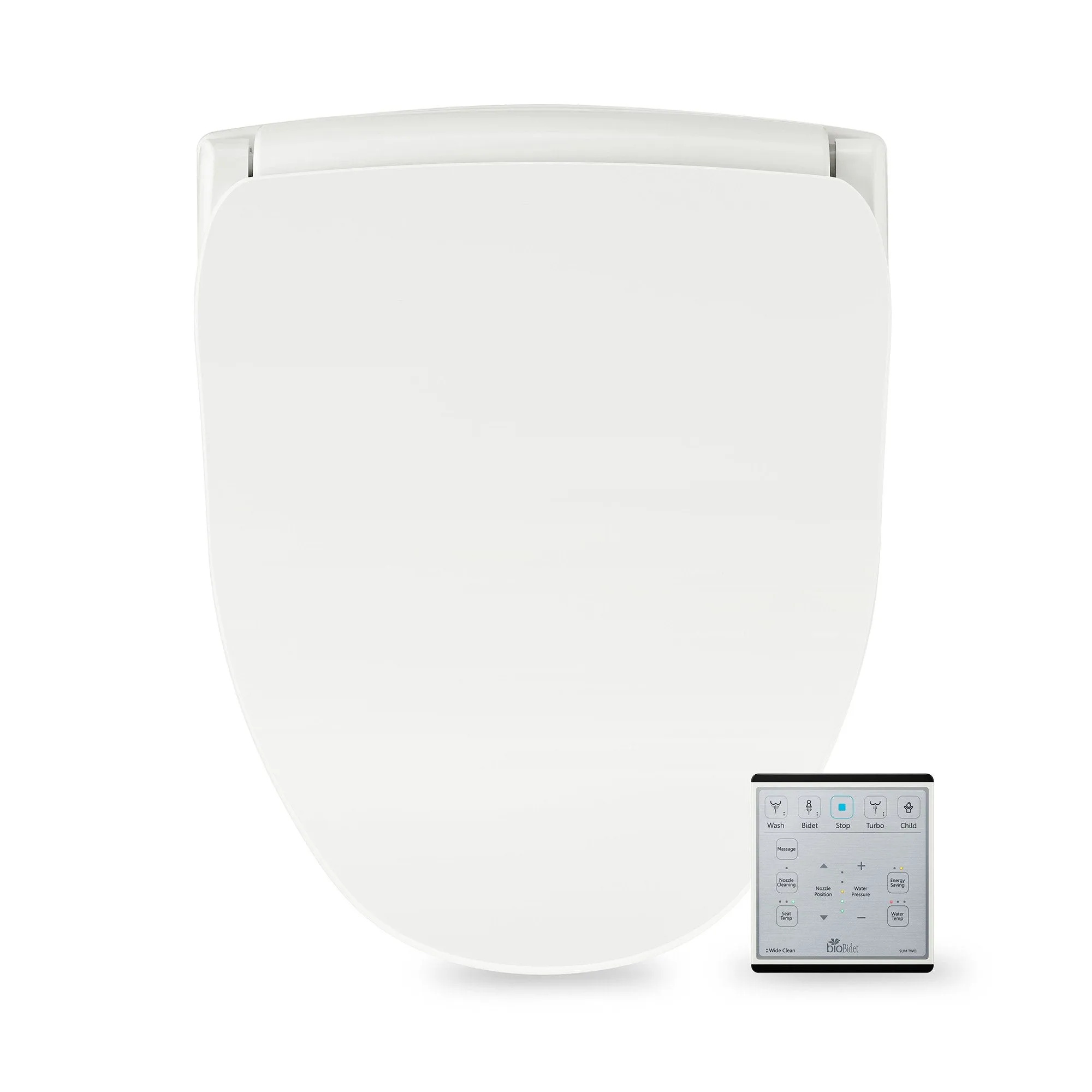 Bio Bidet Slim TWO Bidet Smart Toilet Seat- Round White