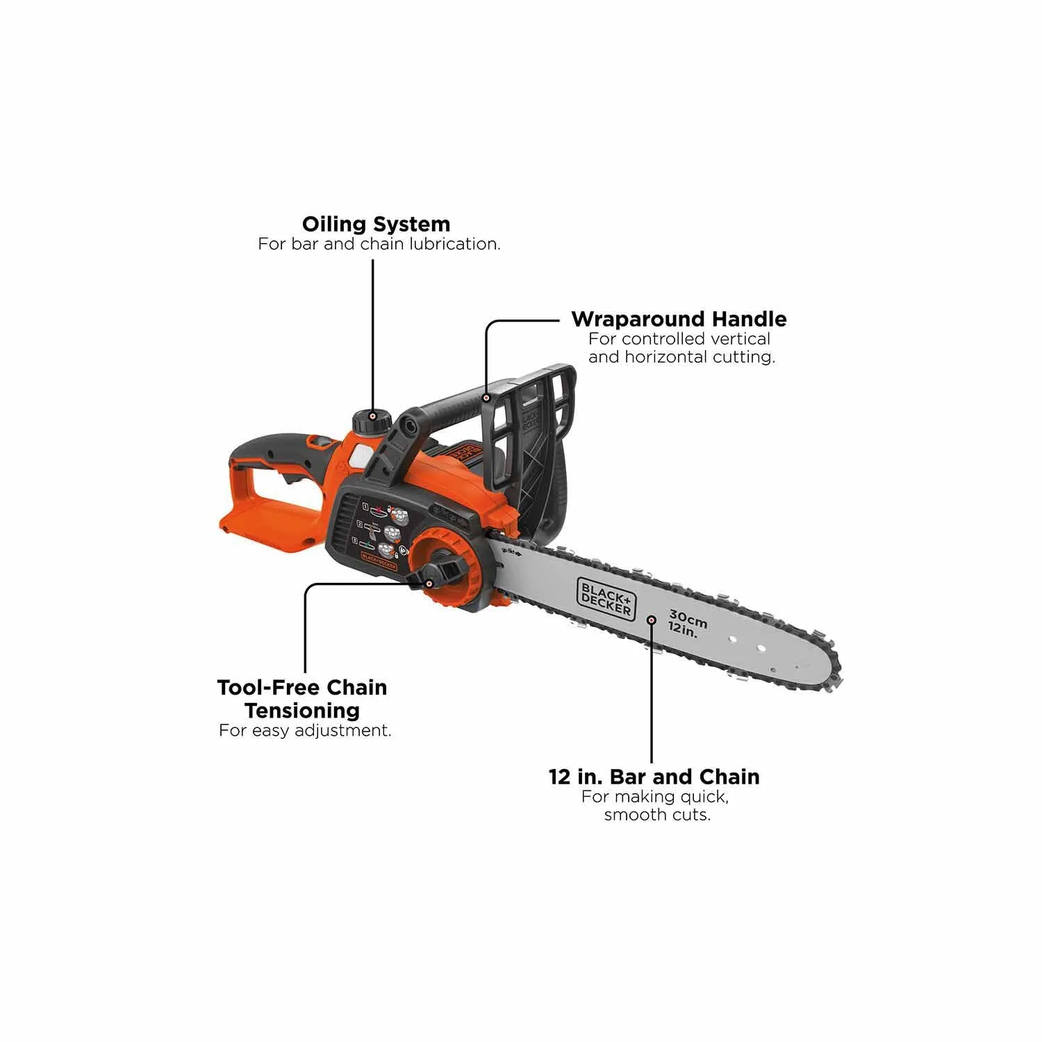 Black & Decker LCS1240 40V MAX* Lithium 12 in. Chainsaw (LCS1240)