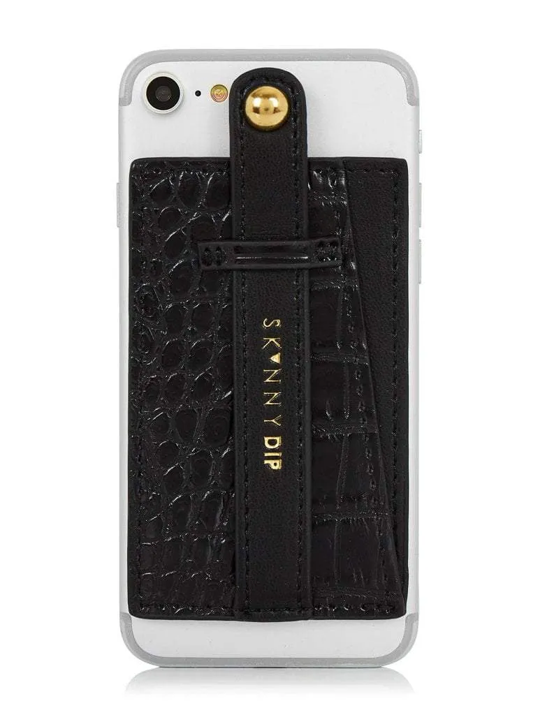 Black Croc Phone Grip