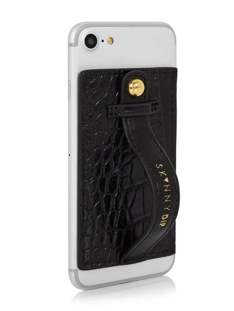 Black Croc Phone Grip