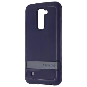 Body Glove Satin Kickstand Dual Layer Case for LG K10 - Dark Blue