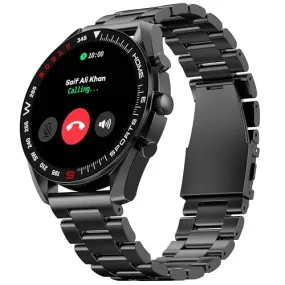 Boult Newly Launched Mirage Smart Watch 1.39''HD Screen, Bluetooth Calling, IP67, Zinc Alloy Frame, 500 Nits Brightness, AI Voice Assistant, SpO2 Monitoring, 120  Sports Mode (Coal Black)