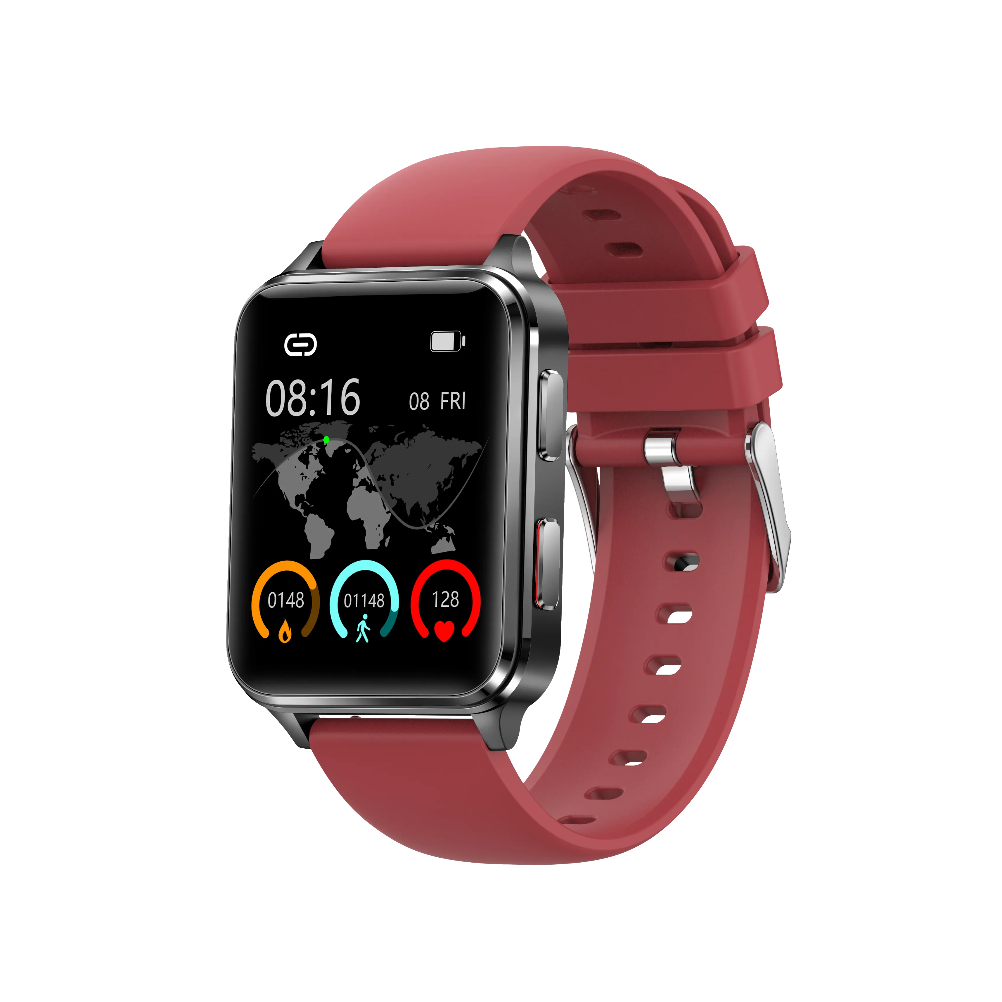 BP Doctor Med 6 Crimson Wearable Blood Pressure Smartwatch