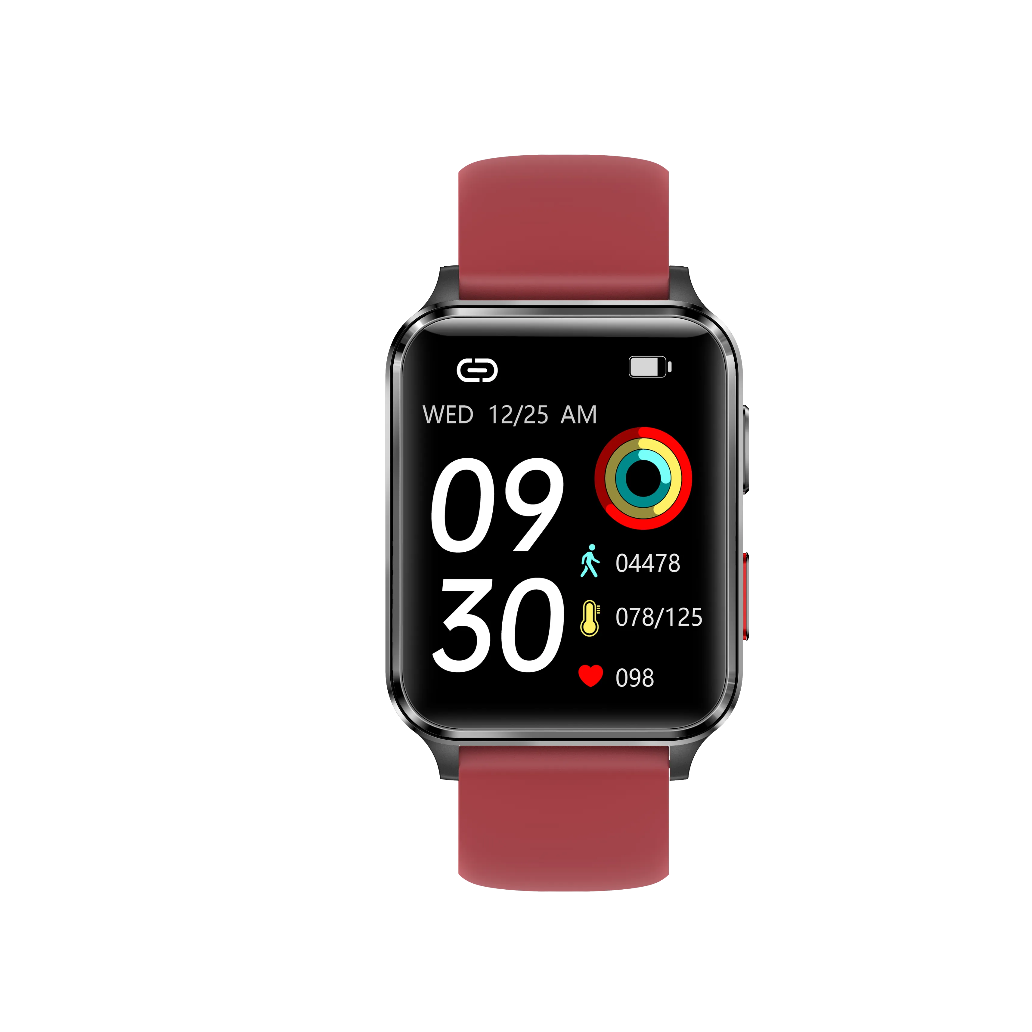 BP Doctor Med 6 Crimson Wearable Blood Pressure Smartwatch