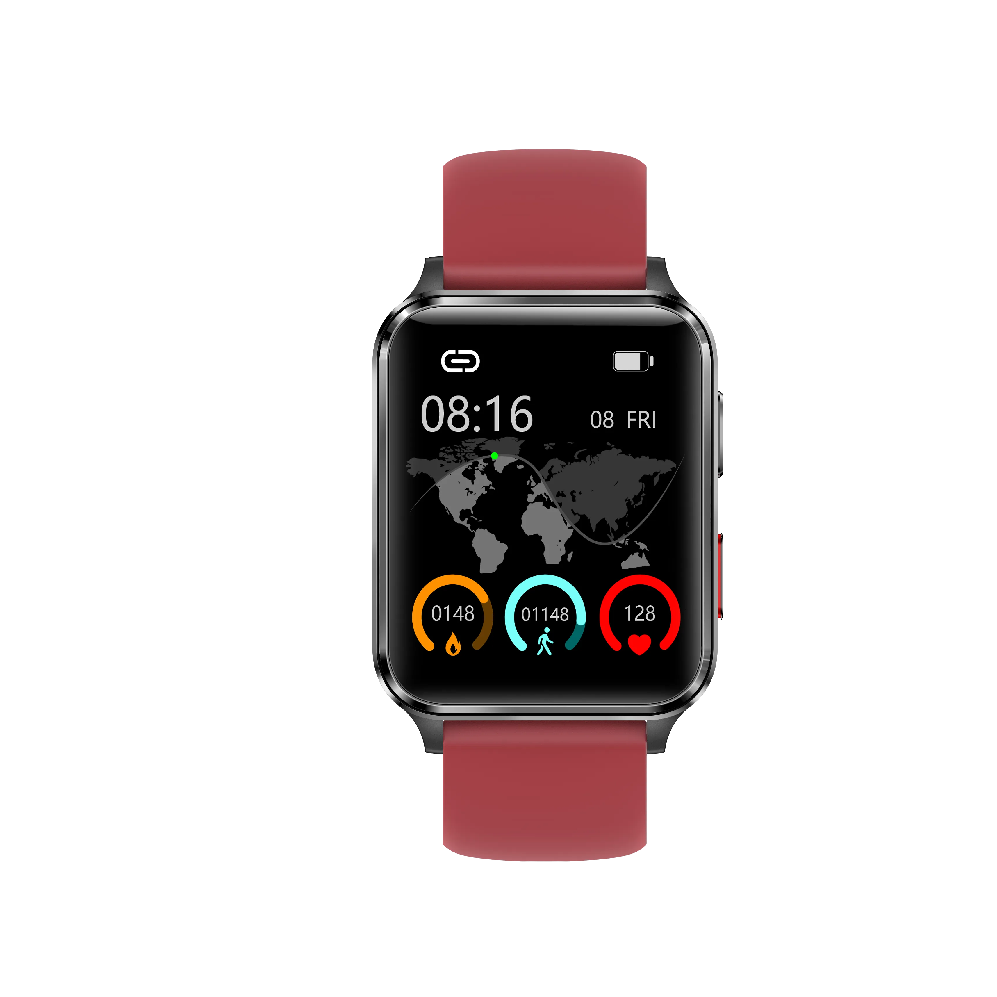 BP Doctor Med 6 Crimson Wearable Blood Pressure Smartwatch