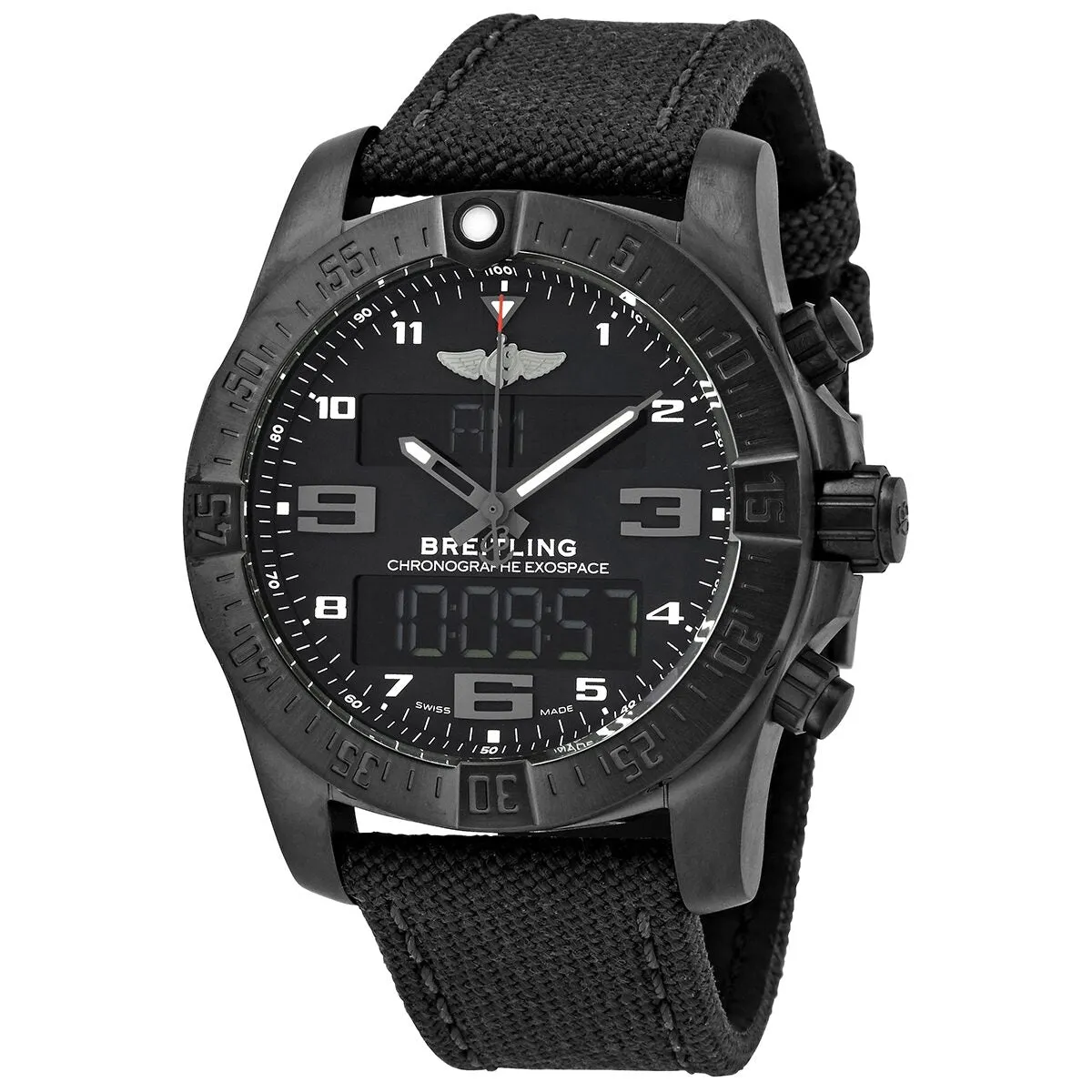 Breitling Exospace B55 Perpetual Chronograph Quartz Analog-Digital Chronometer Watch VB5510H11B1W1